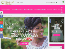 Tablet Screenshot of hadassahbridals.com.ng